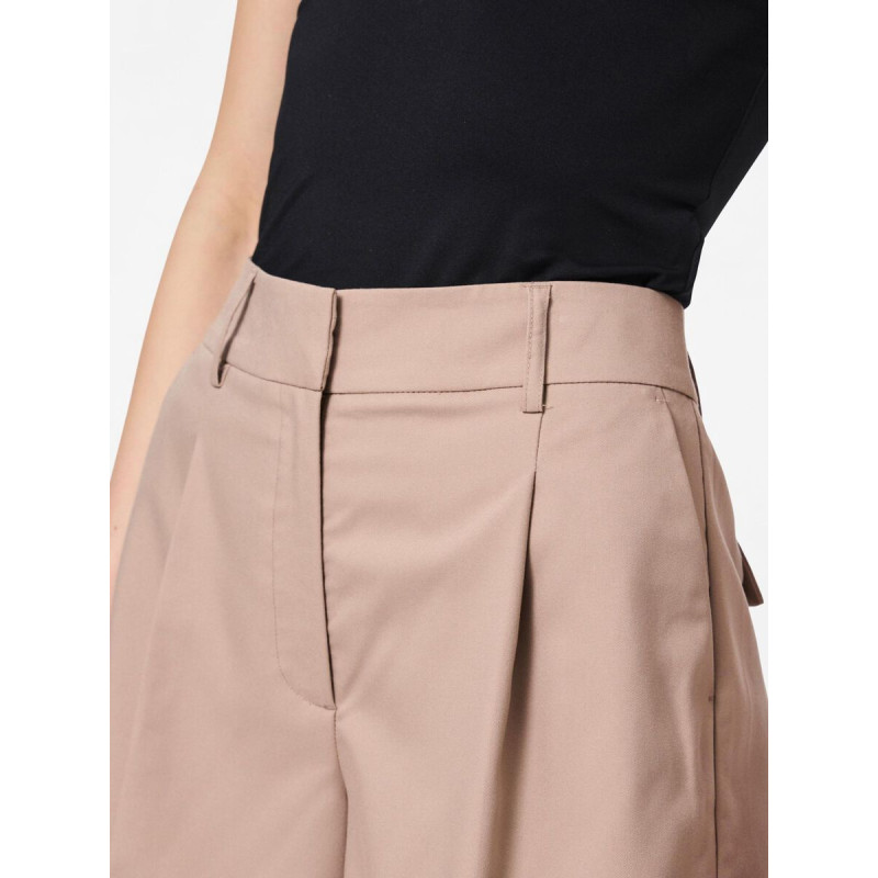 PIECES Fami Bermuda Shorts - Silver Mink