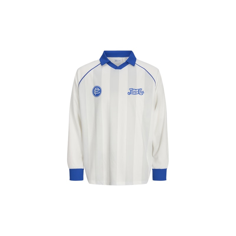 Jack & Jones Pepsi Football LS Polo - Cloud Dancer