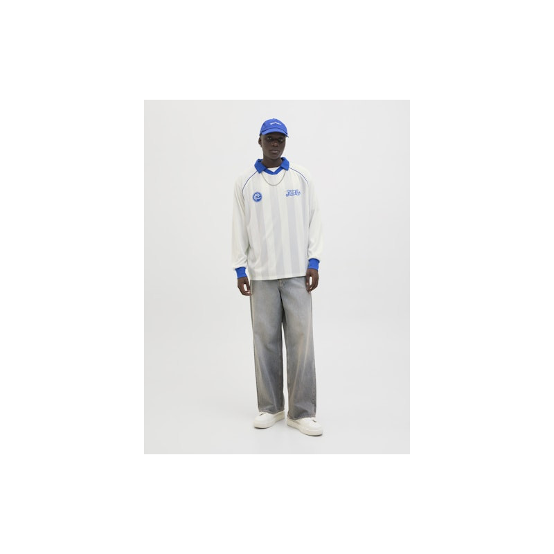 Jack & Jones Pepsi Football LS Polo - Cloud Dancer