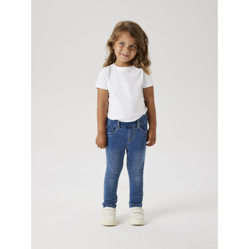 NAME IT MINI Salli Slim Denim Leggings - Medium Blue Denim