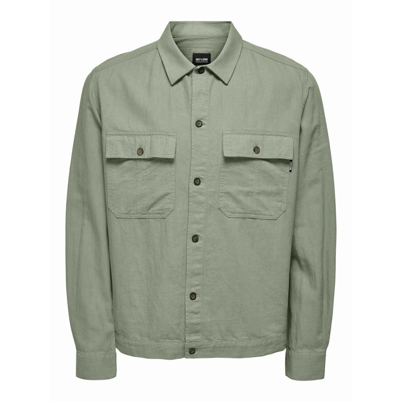 ONLY & SONS Kenneth Hør Overshirt - Swamp