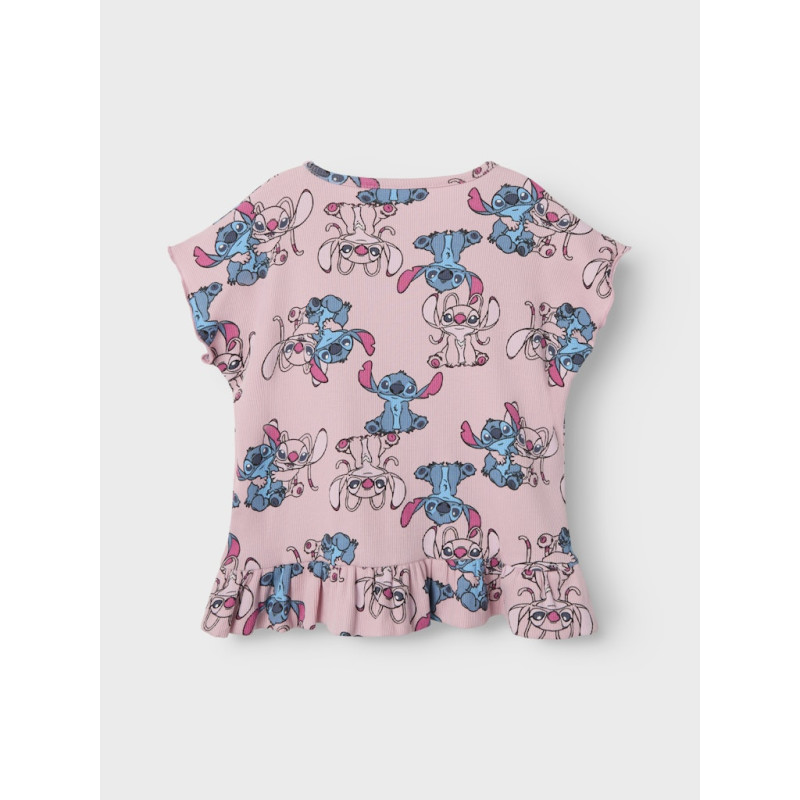 NAME IT MINI Asbina Stitch T-shirt - Cameo Pink