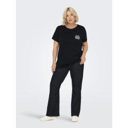 ONLY CARMAKOMA Cruz T-shirt - Sort / Rose