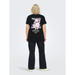 ONLY CARMAKOMA Cruz T-shirt - Sort / Rose