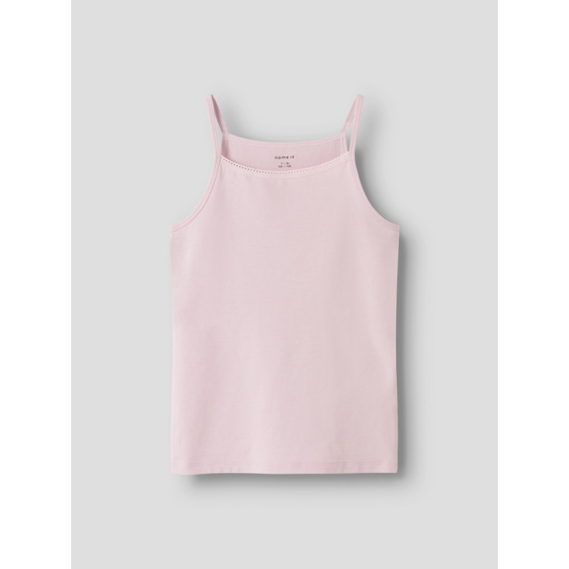 NAME IT KIDS Strap Flower 2-Pak Undertrøjer - Turtledove