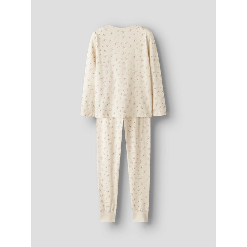 NAME IT KIDS Nightset Flower Natsæt - Turtledove