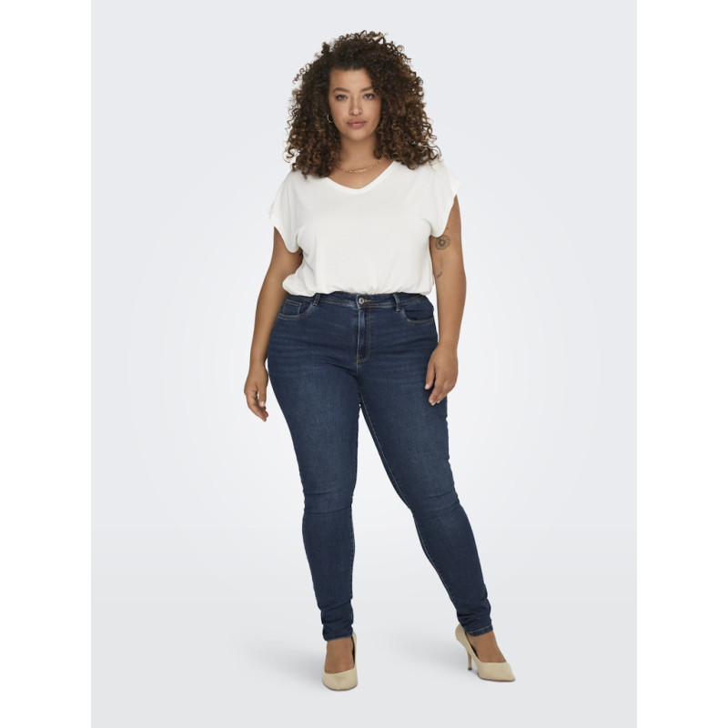ONLY CARMAKOMA Sally Skinny Jeans BJ581 - Dark Blue Denim