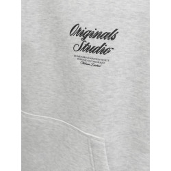 JACK & JONES Norrebro Typo Hoodie - White Melange