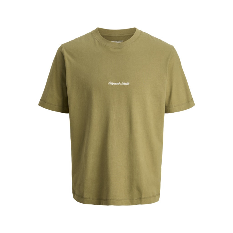 JACK & JONES PLUS Norrebro Broderet T-shirt - Olive Drab