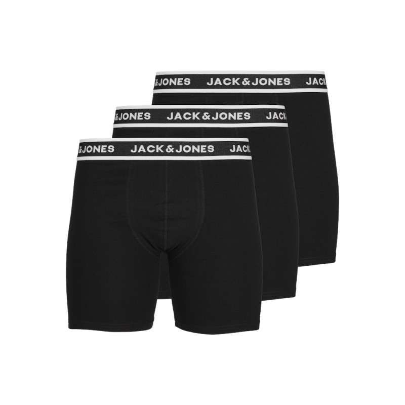 JACK & JONES PLUS Solid 3-Pak Boxershorts - Sort
