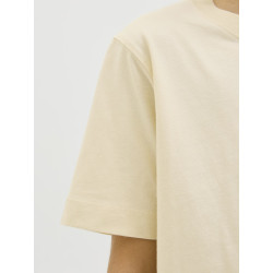 JACK & JONES JUNIOR Norrebro Broderet T-shirt - Antique White