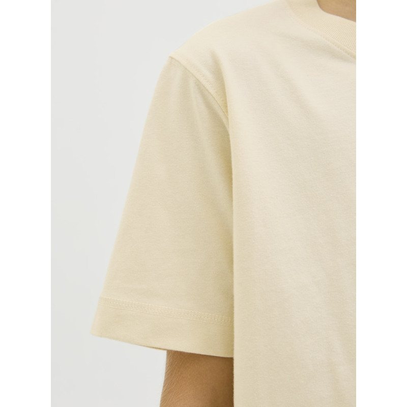 JACK & JONES JUNIOR Norrebro Broderet T-shirt - Antique White