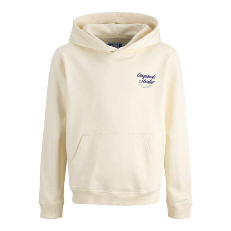 JACK & JONES JUNIOR Norrebro Typo Hoodie - Antique White