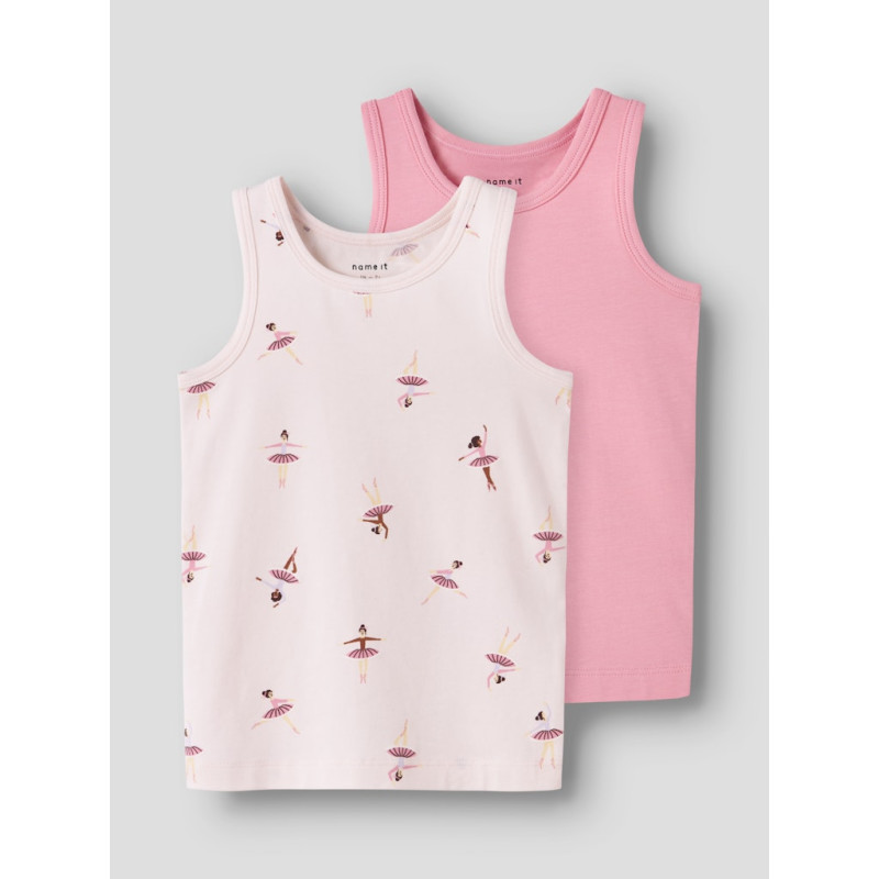 NAME IT MINI Tank Ballarina 2-Pak Undertrøje - Pearl