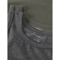 NAME IT KIDS Tank 2-Pak Undertrøje - Tea Leaf