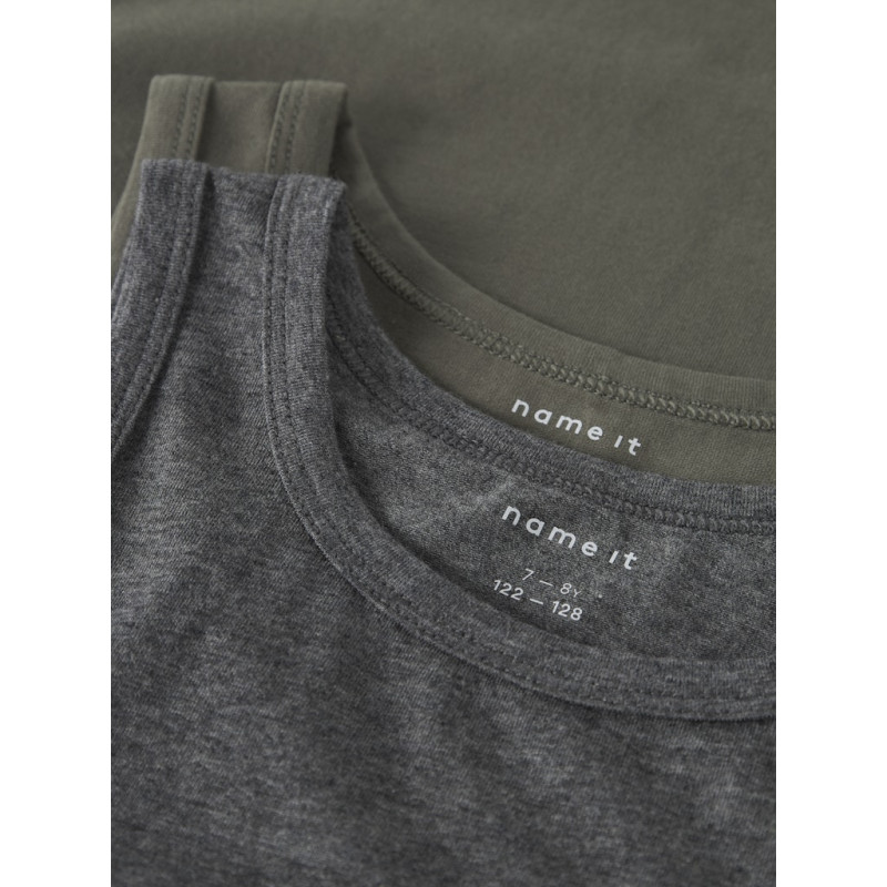 NAME IT KIDS Tank 2-Pak Undertrøje - Tea Leaf