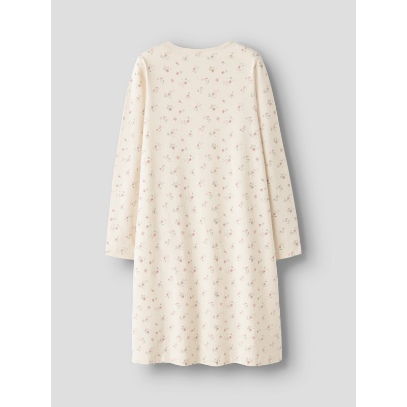 NAME IT KIDS Nightgown Flower Natkjole - Turtledove