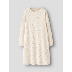 NAME IT KIDS Nightgown Flower Natkjole - Turtledove