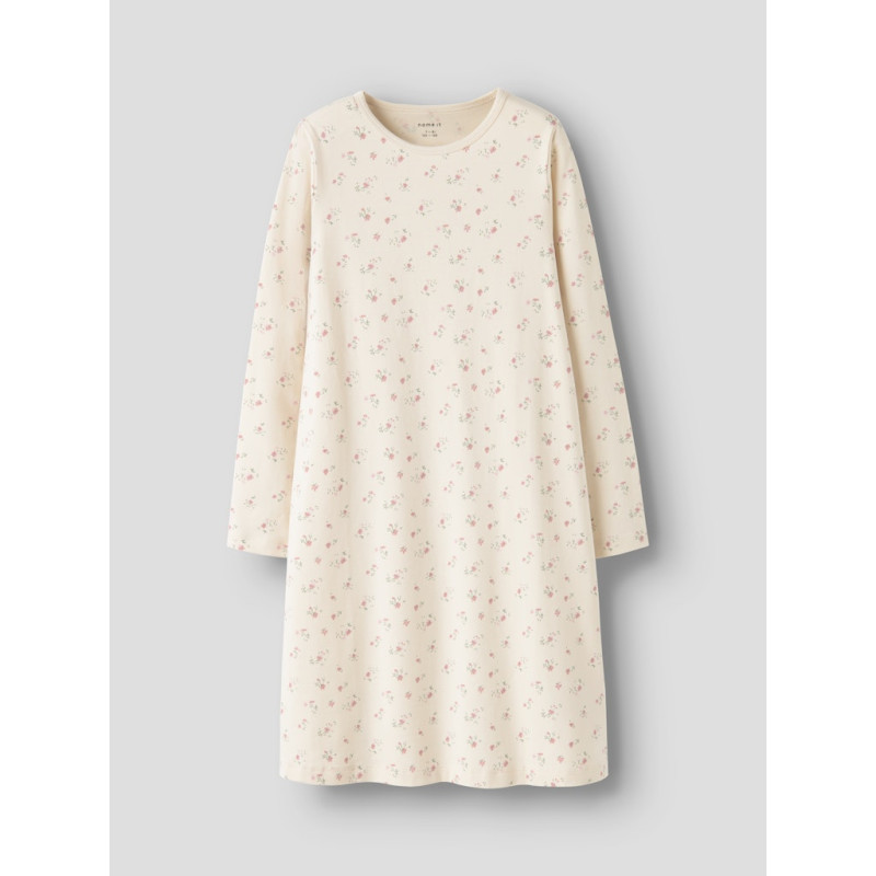 NAME IT KIDS Nightgown Flower Natkjole - Turtledove