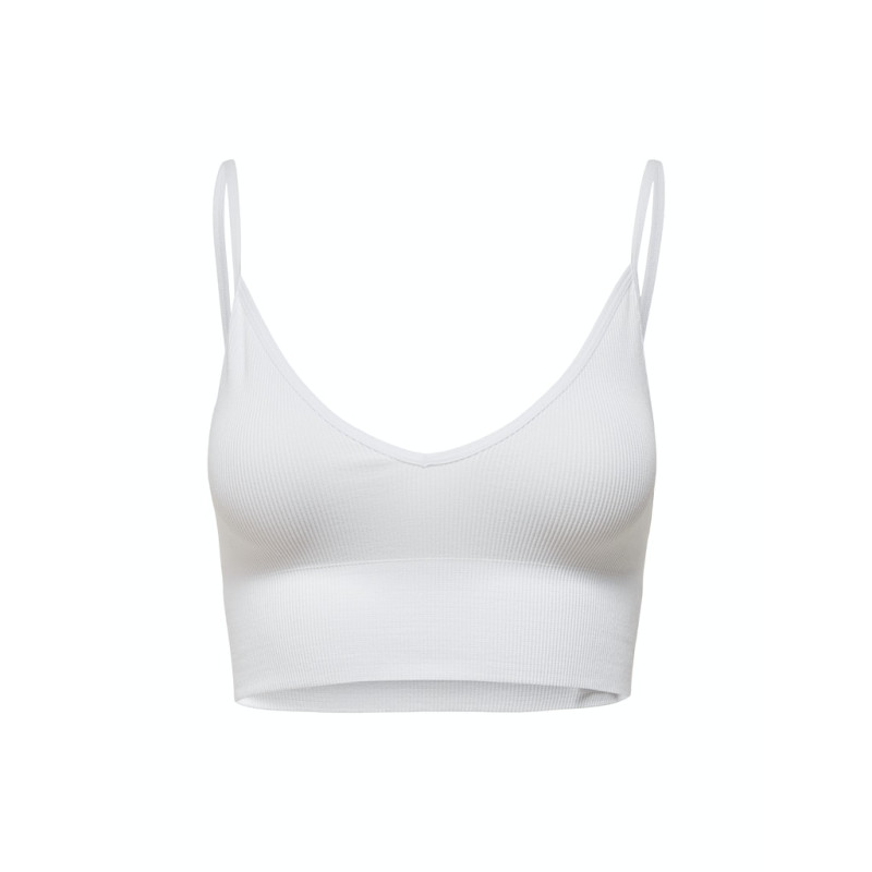 ONLY Vicky Crop Top - Bright White