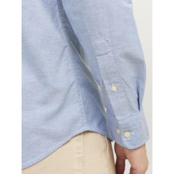 JACK & JONES PLUS Lubrook Oxford L/S Skjorte - Cashmere Blue