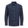 JACK & JONES PLUS Lubrook Oxford L/S Skjorte - Navy Blazer