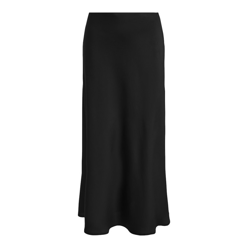 ONLY Chico Satin Maxi Nederdel - Sort