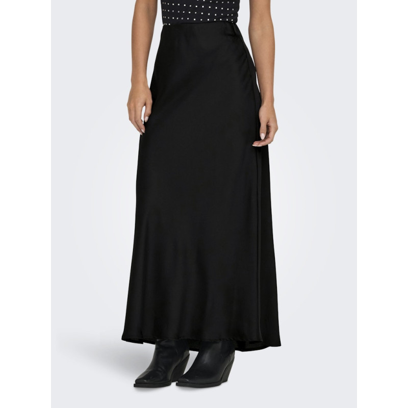 ONLY Chico Satin Maxi Nederdel - Sort