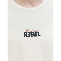 JJ REBEL Jim T-shirt - Cloud Dancer