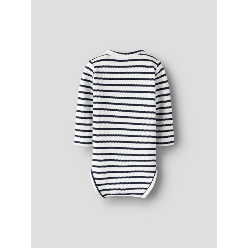 NAME IT BABY Kans L/S Wrap Bodystocking - Cloud Dancer