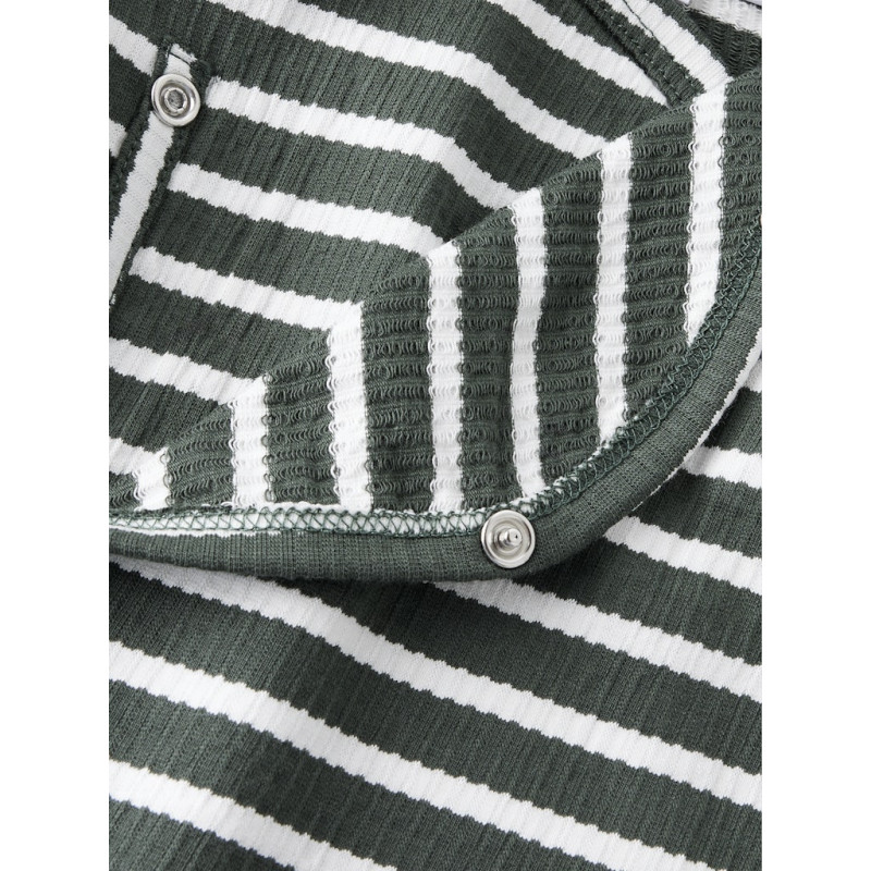 NAME IT BABY Kans L/S Wrap Bodystocking - Deep Forest