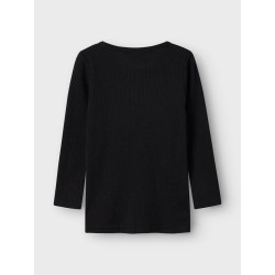 NAME IT MINI Wax Uld Bluse - Sort