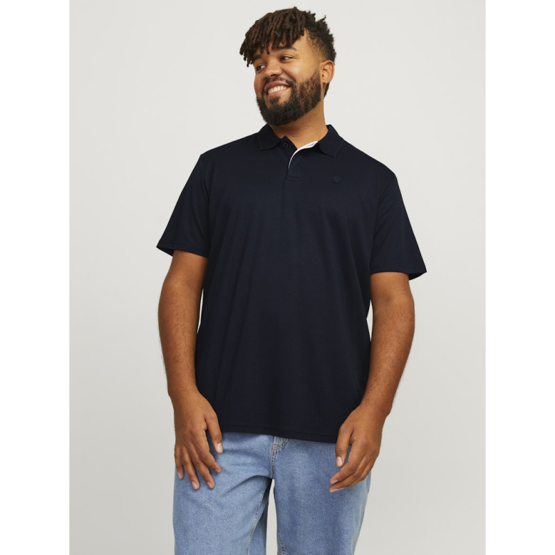 JACK & JONES PLUS Crodney S/S Polo - Night Sky