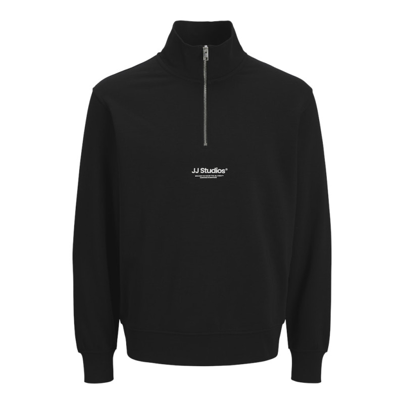 JACK & JONES PLUS Soho Sweatshirt Med Lynlås - Sort