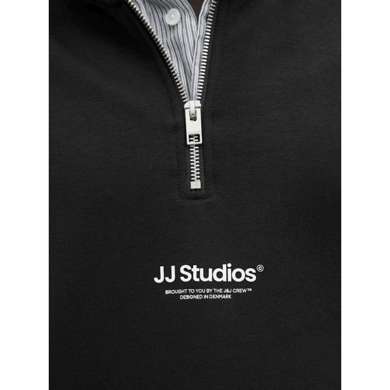 JACK & JONES PLUS Soho Sweatshirt Med Lynlås - Sort