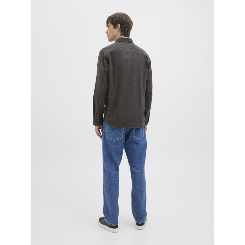 JJ REBEL Bike Melange Skjorte - Chocolate Torte