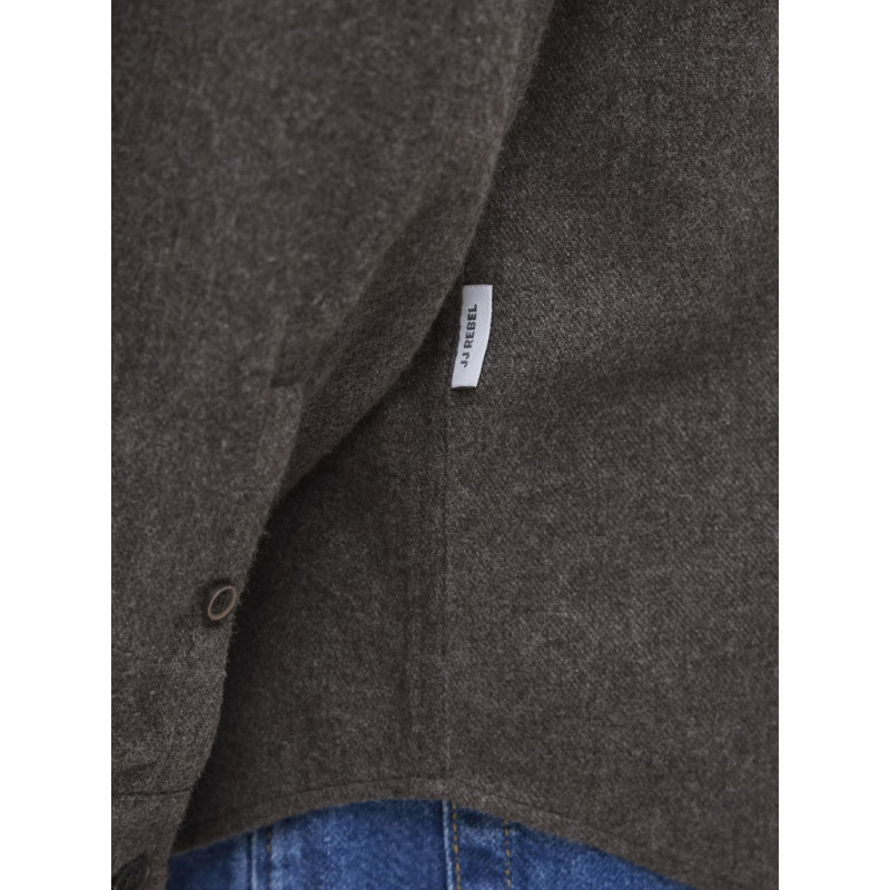 JJ REBEL Bike Melange Skjorte - Chocolate Torte