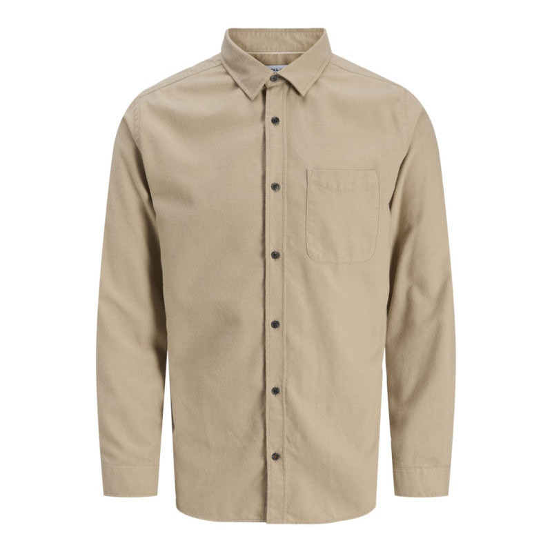 JACK & JONES James Flannel L/S Skjorte - Crockery / Solid