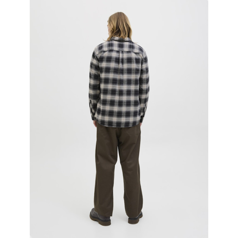 JACK & JONES James Flannel L/S Skjorte - Stormy Weather