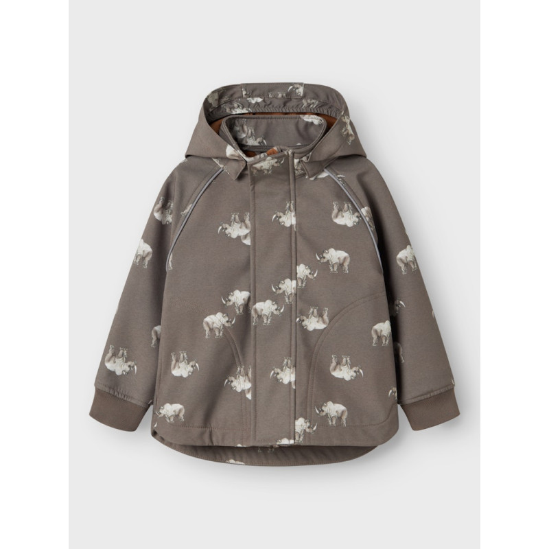 NAME IT MINI Alfa08 Softshell Jakke - Morel / Rhino