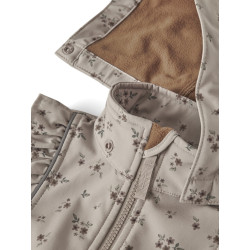 NAME IT MINI Alfa08 Sofshell Jakke - Pure Cashmere / Bouquet