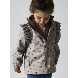 NAME IT MINI Alfa08 Sofshell Jakke - Pure Cashmere / Bouquet