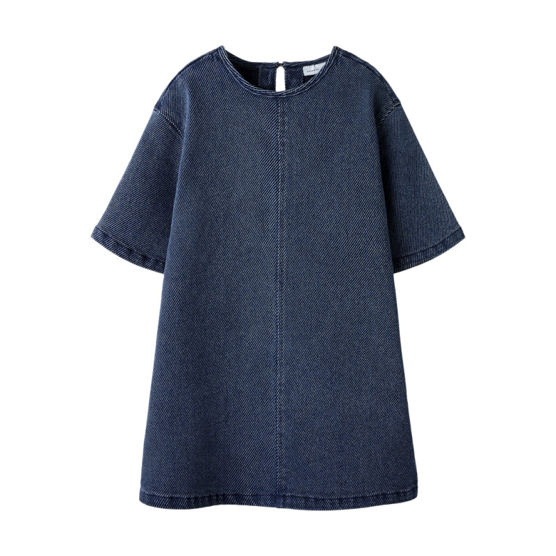 NAME IT KIDS Sof Denim Kjole 4041 - Dark Blue Denim