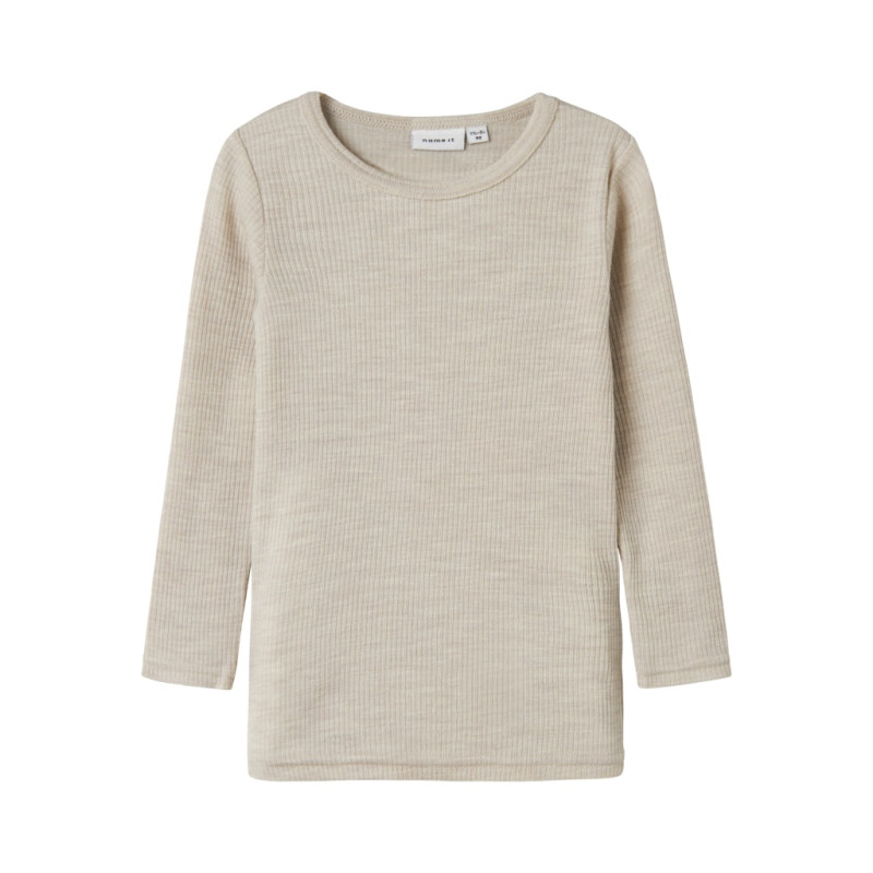 NAME IT MINI Wax Uld Bluse - Nacreous Cloud