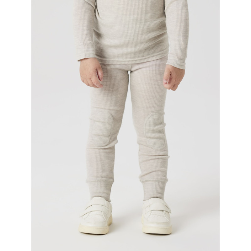 NAME IT MINI Wax Uld Leggings - Nacreous Cloud