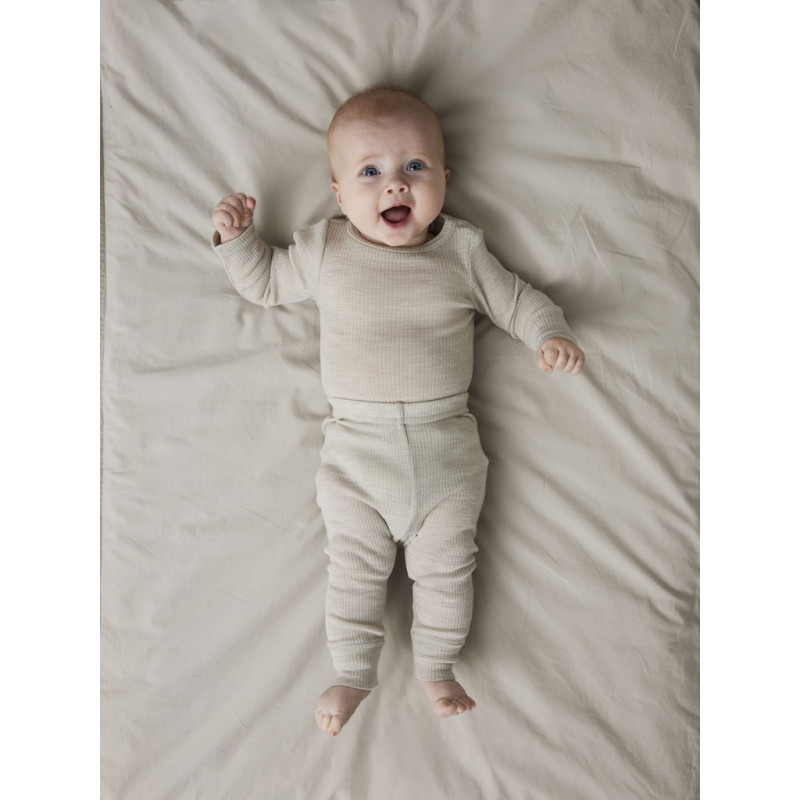 NAME IT BABY Wax Uld Leggings - Nacreous Cloud