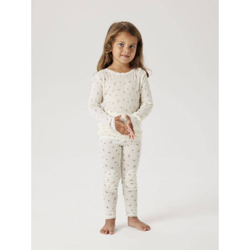 NAME IT MINI Wang Uld Leggings - Snow White