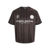 JACK & JONES Cover Retro Football T-shirt - Seal Brown