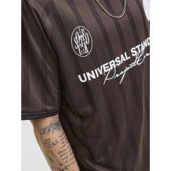 JACK & JONES Cover Retro Football T-shirt - Seal Brown