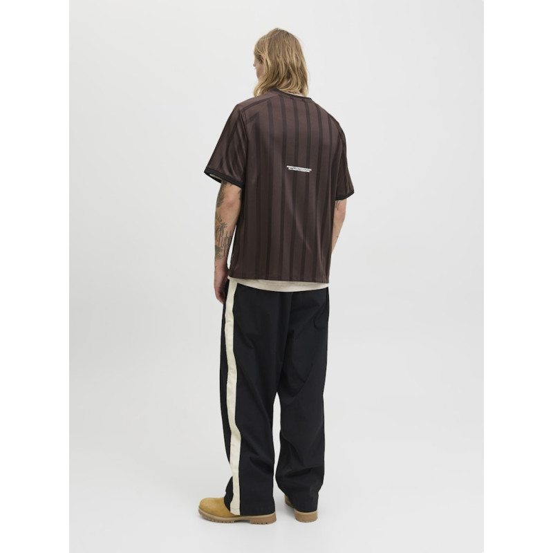 JACK & JONES Cover Retro Football T-shirt - Seal Brown